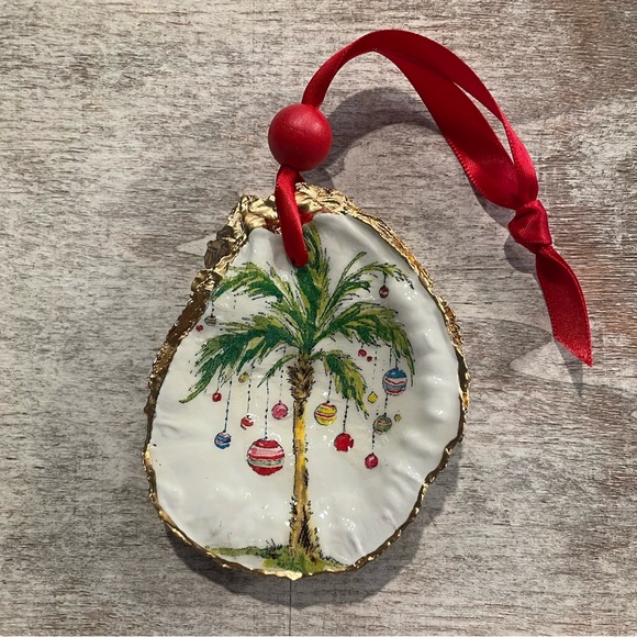 Other - Oyster shell palm tree Christmas ornament